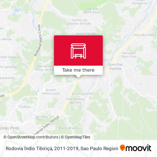 Rodovia Índio Tibiriçá, 2011-2019 map