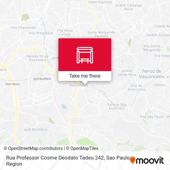 Rua Professor Cosme Deodato Tadeu 242 map