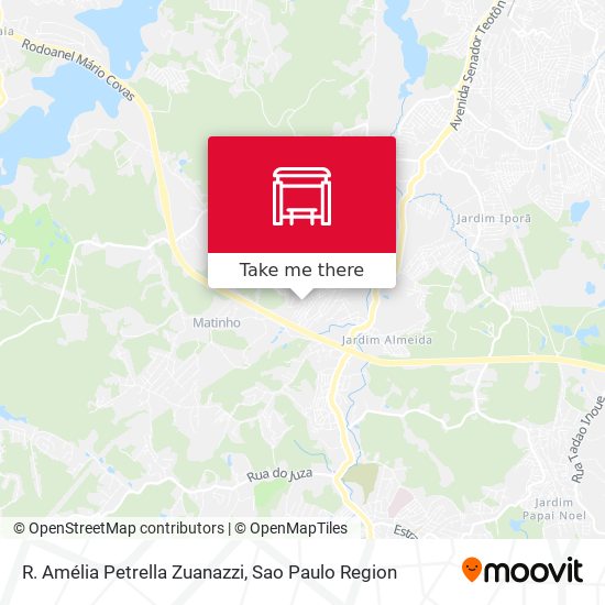 R. Amélia Petrella Zuanazzi map
