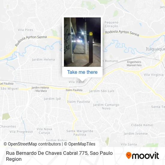 Rua Bernardo De Chaves Cabral 775 map