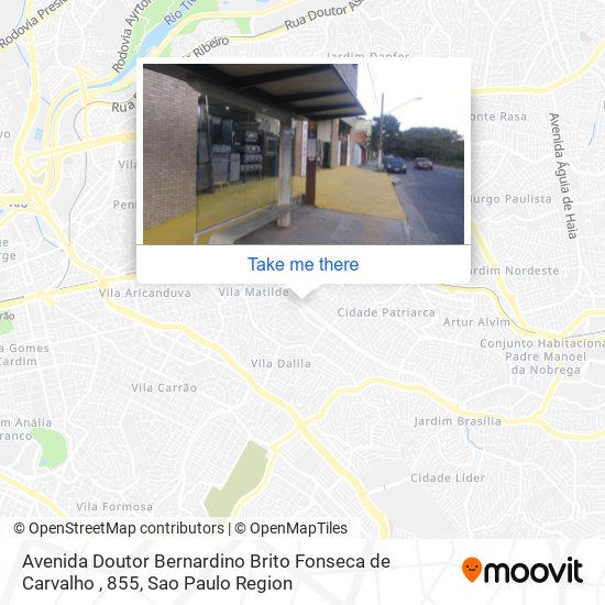 Avenida Doutor Bernardino Brito Fonseca de Carvalho , 855 map