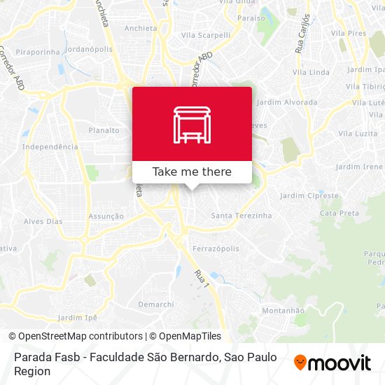 Parada  Fasb - Faculdade São Bernardo map