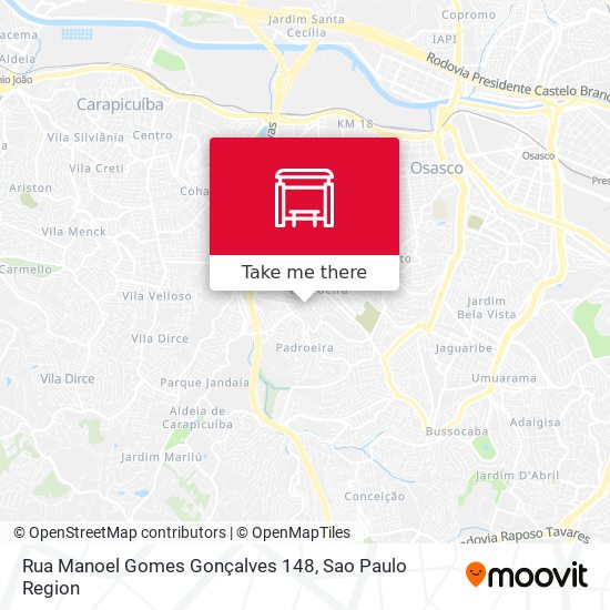 Mapa Rua Manoel Gomes Gonçalves 148