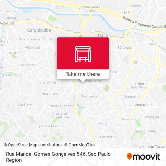 Mapa Rua Manoel Gomes Gonçalves 546