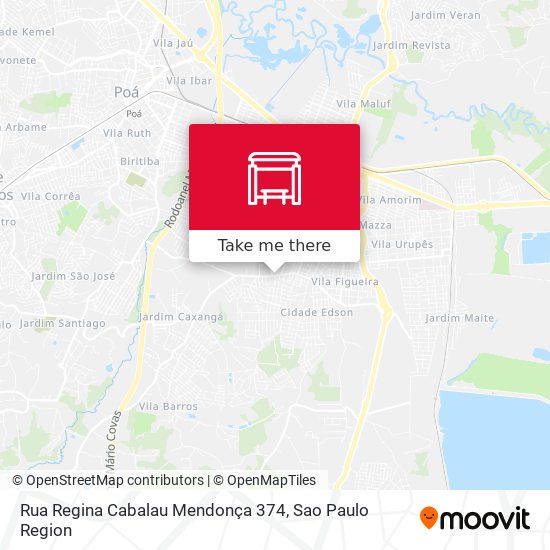Rua Regina Cabalau Mendonça 374 map