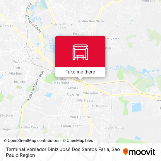 Terminal Vereador Diniz José Dos Santos Faria map