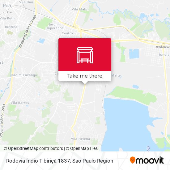 Rodovia Índio Tibiriçá 1837 map