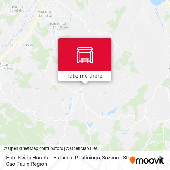 Estr. Keida Harada - Estância Piratininga,  Suzano - SP map