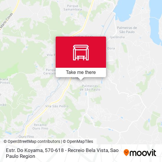 Estr. Do Koyama,  570-618 - Recreio Bela Vista map