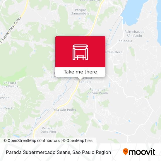 Parada Supermercado Seane map