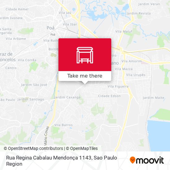 Rua Regina Cabalau Mendonça 1143 map