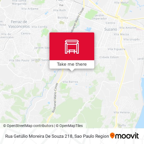 Rua Getúlio Moreira De Souza 218 map
