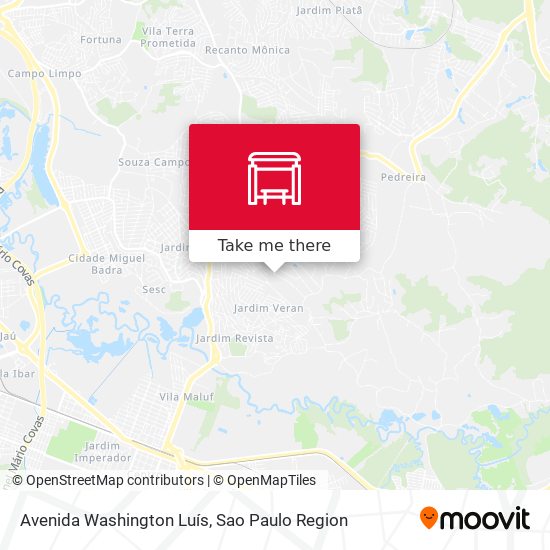 Avenida Washington Luís map