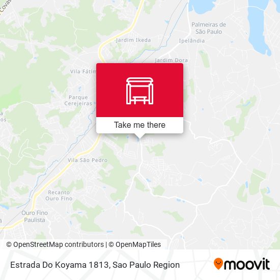 Estrada Do Koyama 1813 map