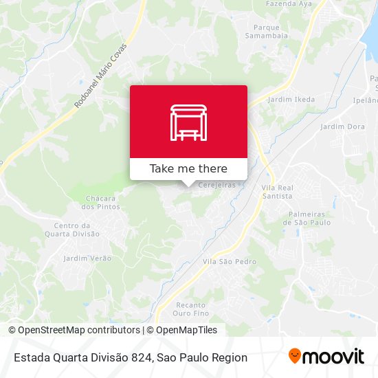 Estada Quarta Divisão 824 map