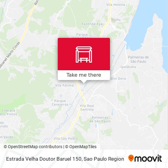 Estrada Velha Doutor Baruel 150 map