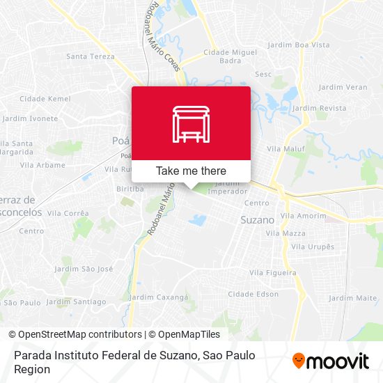 Parada Instituto Federal de Suzano map