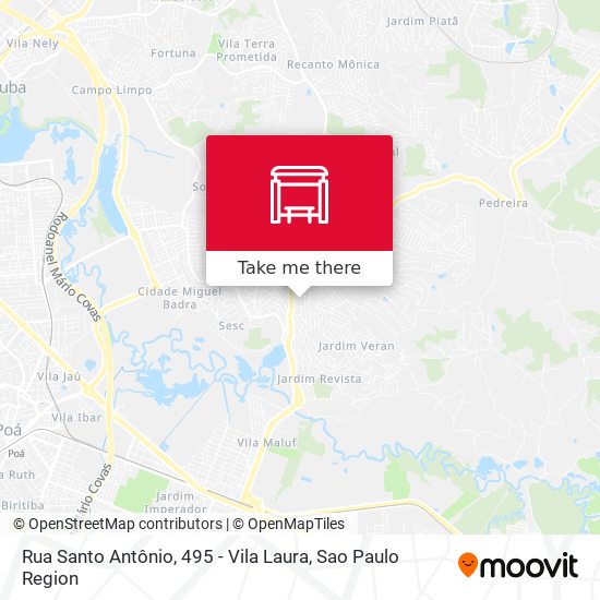 Rua Santo Antônio,  495 - Vila Laura map