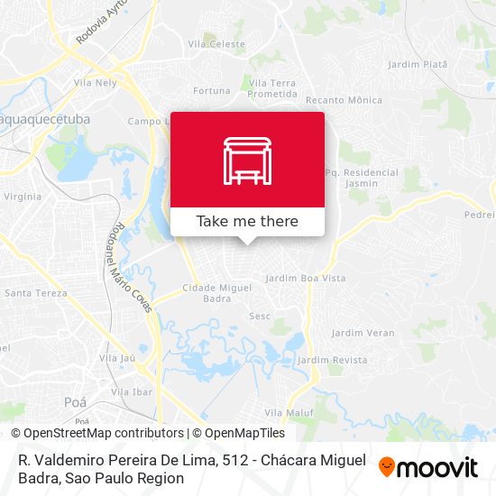 R. Valdemiro Pereira De Lima,  512 - Chácara Miguel Badra map