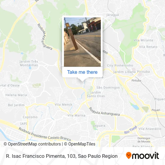 R. Isac Francisco Pimenta, 103 map