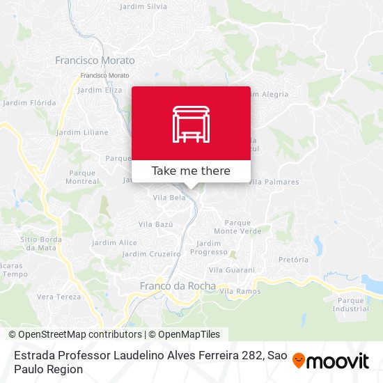 Estrada Professor Laudelino Alves Ferreira 282 map