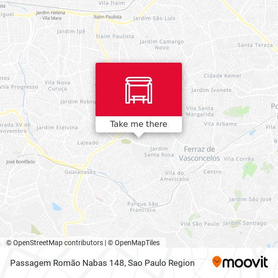 Passagem Romão Nabas 148 map