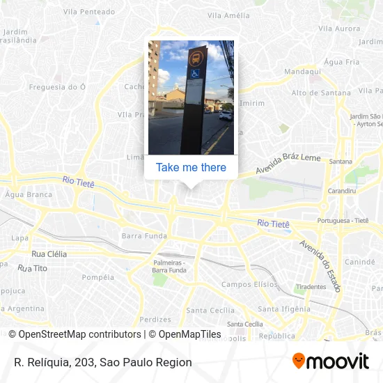 R. Relíquia, 203 map