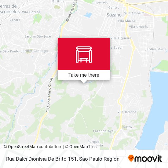 Rua Dalci Dionísia De Brito 151 map