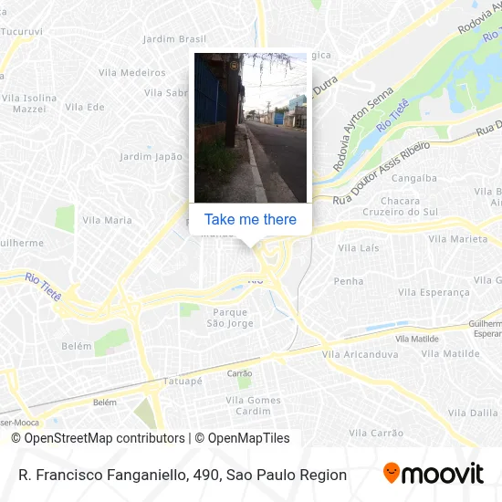 R. Francisco Fanganiello, 490 map