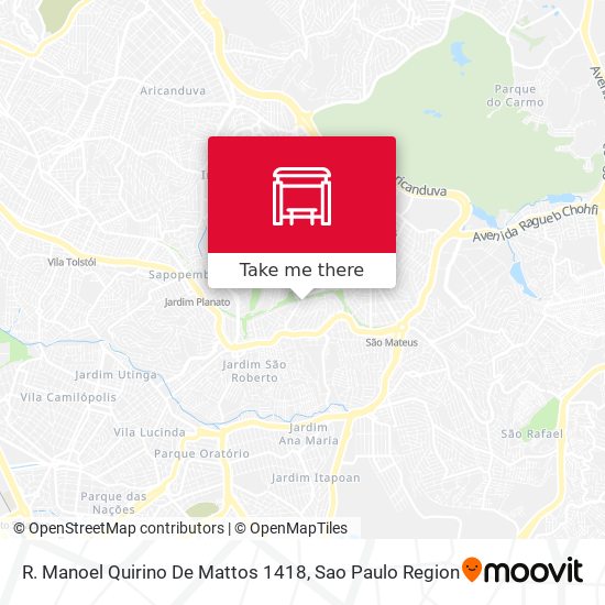 R. Manoel Quirino De Mattos 1418 map