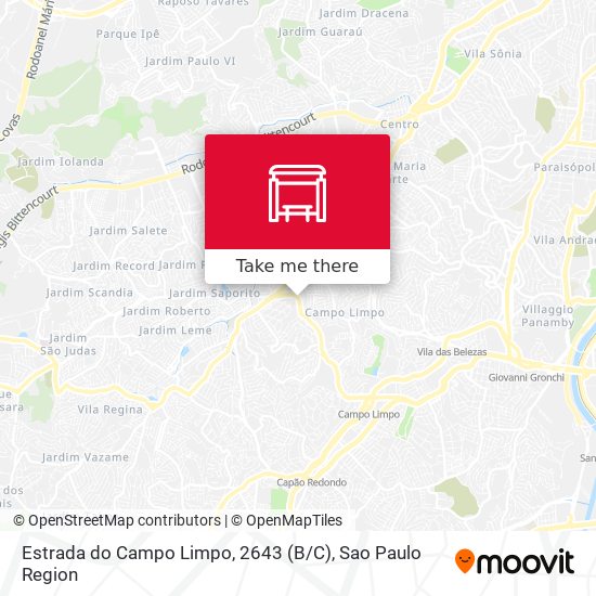 Estrada do Campo Limpo, 2643 (B / C) map