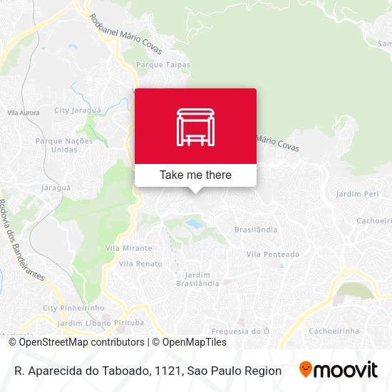 R. Aparecida do Taboado, 1121 map