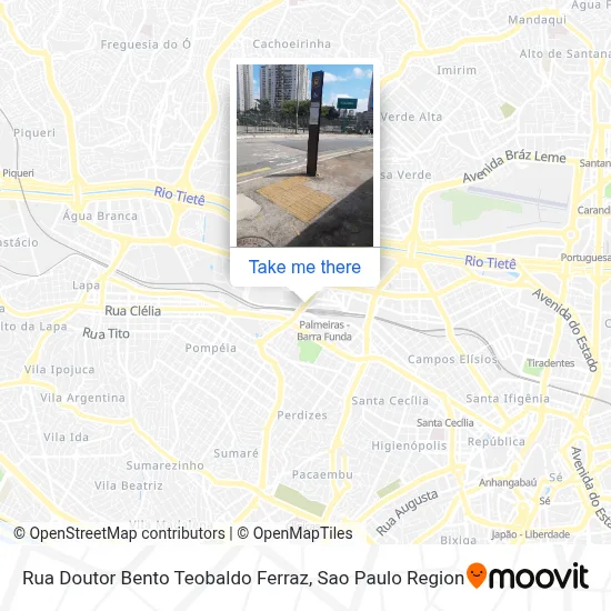 Rua Doutor Bento Teobaldo Ferraz map