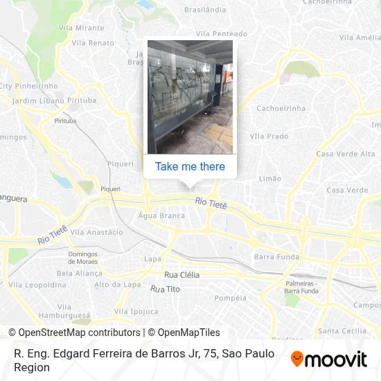 R. Eng. Edgard Ferreira de Barros Jr, 75 map