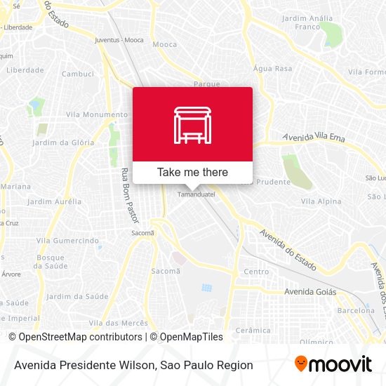 Avenida Presidente Wilson map