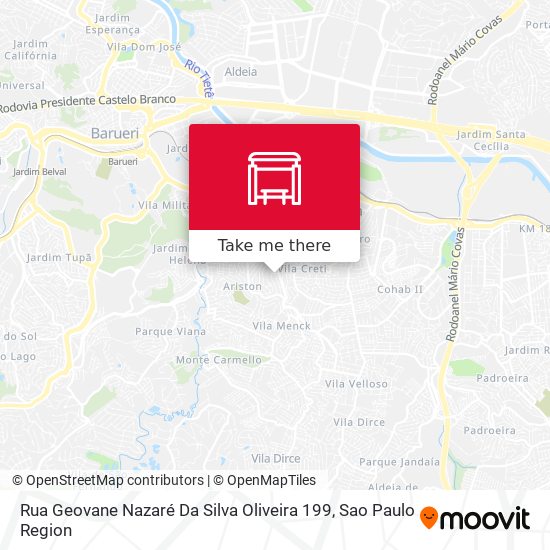 Rua Geovane Nazaré Da Silva Oliveira 199 map