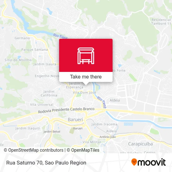 Rua Saturno 70 map