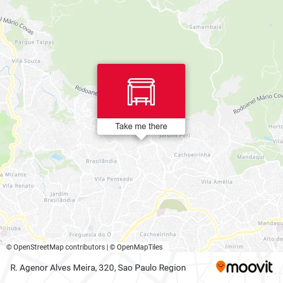 R. Agenor Alves Meira, 320 map