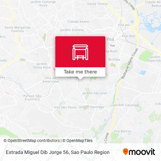 Estrada Miguel Dib Jorge 56 map