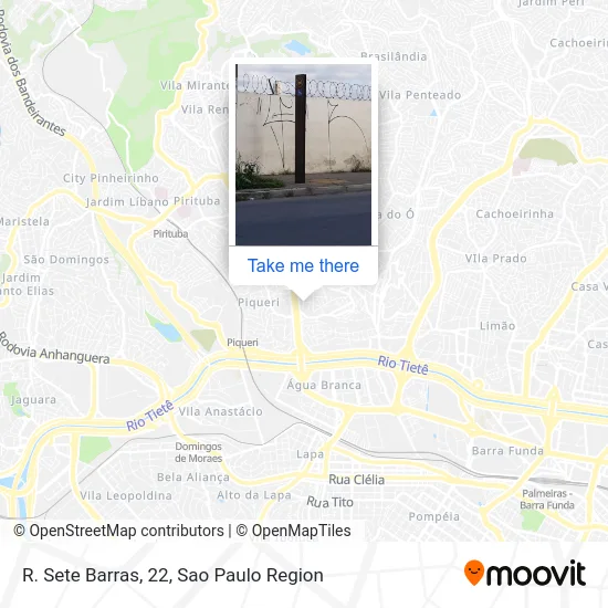 R. Sete Barras, 22 map