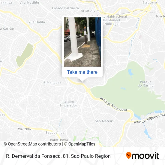 R. Demerval da Fonseca, 81 map