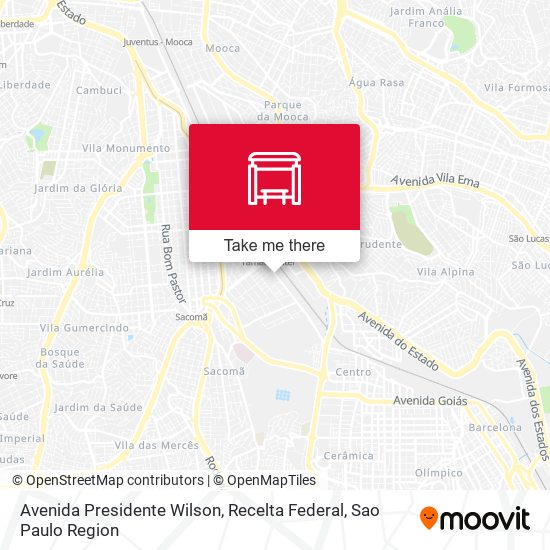Avenida Presidente Wilson, Recelta Federal map
