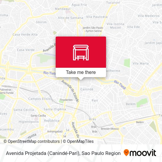 Avenida Projetada (Canindé-Pari) map