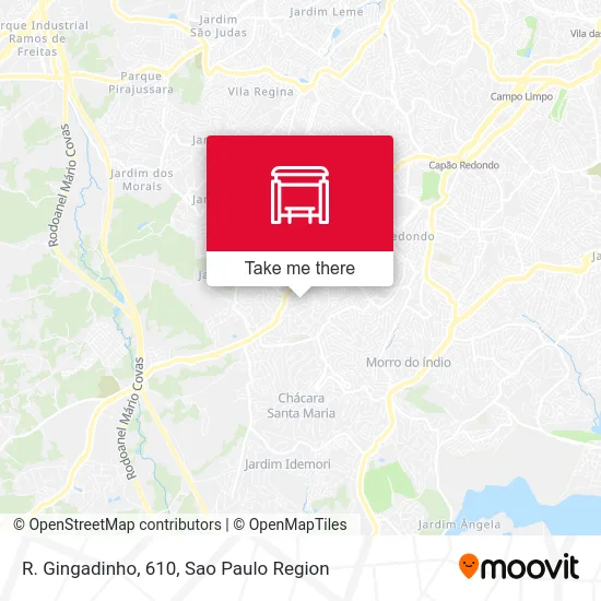 R. Gingadinho, 610 map