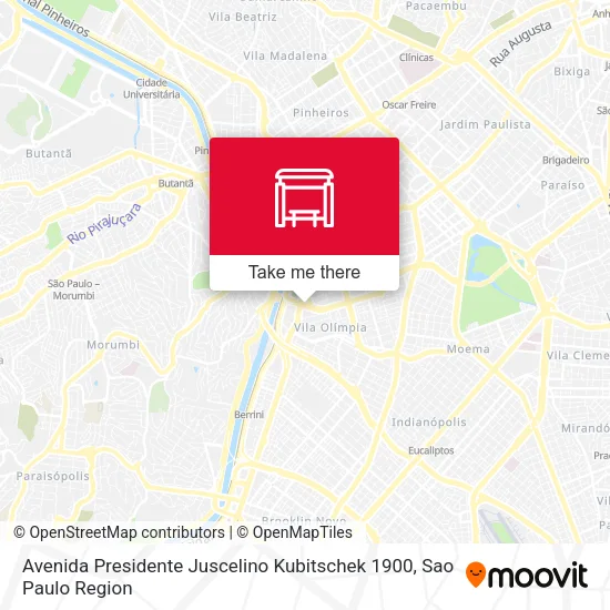 Avenida Presidente Juscelino Kubitschek 1900 map