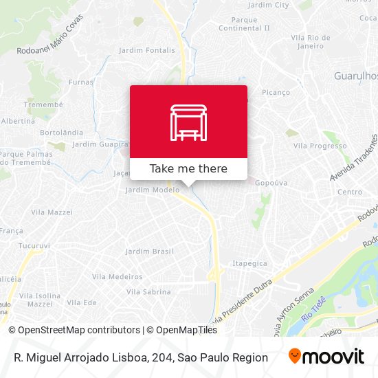 R. Miguel Arrojado Lisboa, 204 map