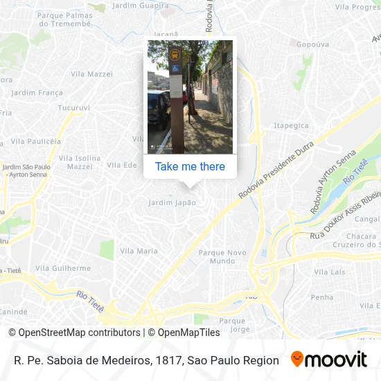 R. Pe. Saboia de Medeiros, 1817 map