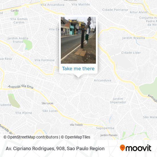 Mapa Av. Cipriano Rodrigues, 908