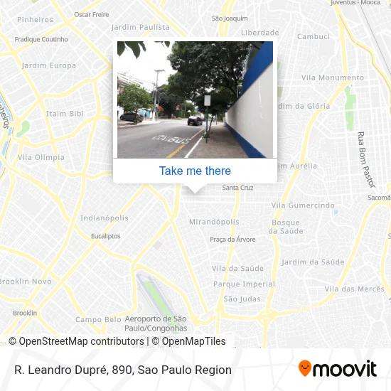 R. Leandro Dupré, 890 map