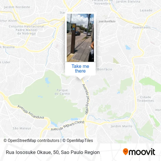 Rua Iososuke Okaue, 50 map